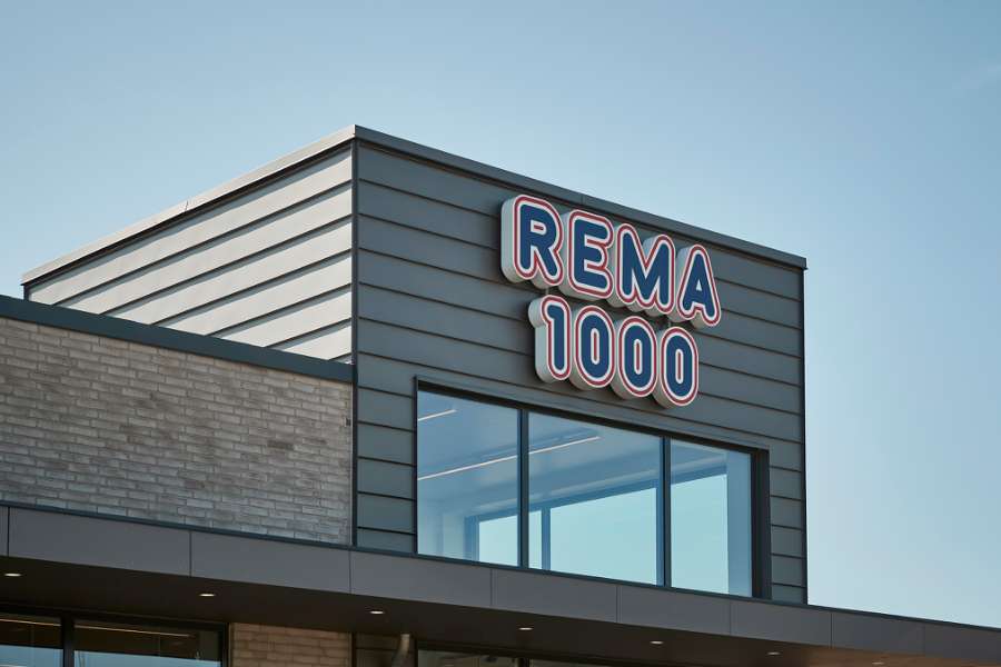 Nyt indgangsparti til REMA 1000 i Slagelse